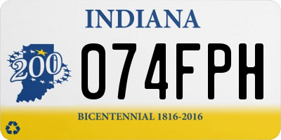 IN license plate 074FPH