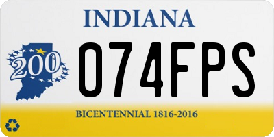 IN license plate 074FPS