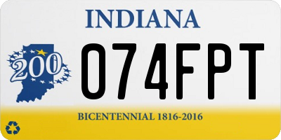 IN license plate 074FPT