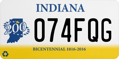 IN license plate 074FQG
