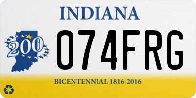 IN license plate 074FRG