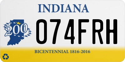 IN license plate 074FRH