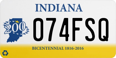 IN license plate 074FSQ