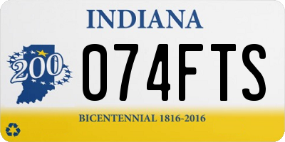 IN license plate 074FTS