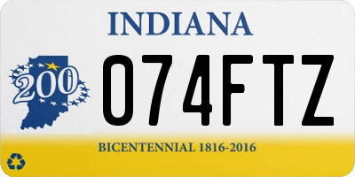 IN license plate 074FTZ