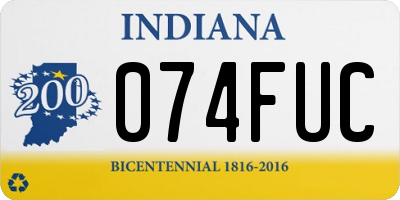 IN license plate 074FUC