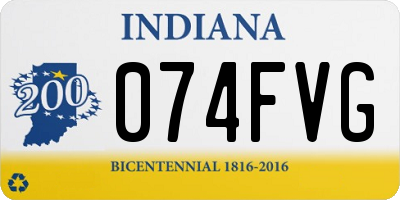 IN license plate 074FVG