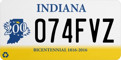 IN license plate 074FVZ