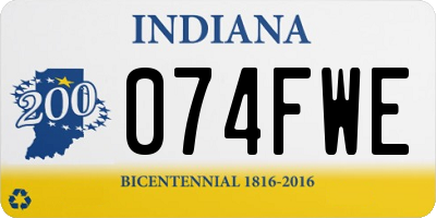 IN license plate 074FWE