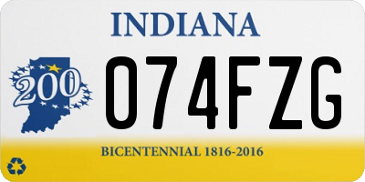 IN license plate 074FZG