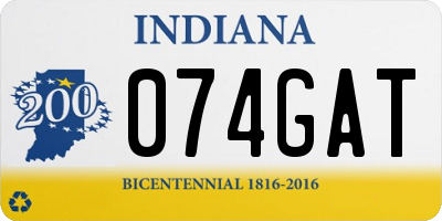 IN license plate 074GAT