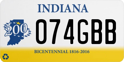 IN license plate 074GBB