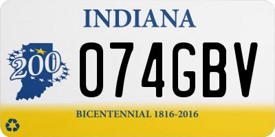 IN license plate 074GBV