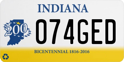 IN license plate 074GED