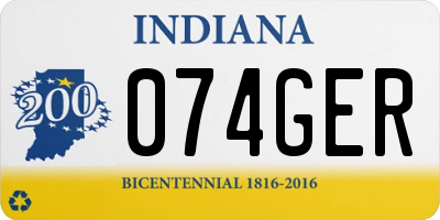 IN license plate 074GER