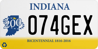 IN license plate 074GEX