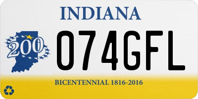 IN license plate 074GFL