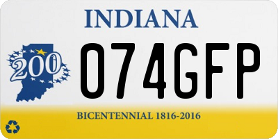 IN license plate 074GFP