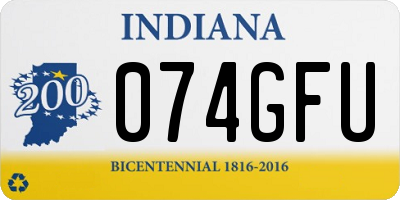 IN license plate 074GFU