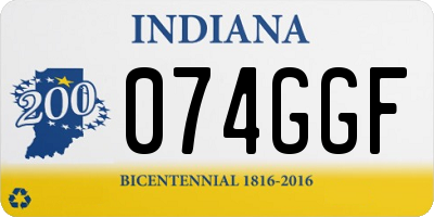 IN license plate 074GGF