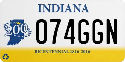 IN license plate 074GGN