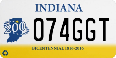 IN license plate 074GGT