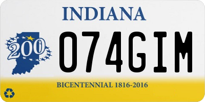 IN license plate 074GIM