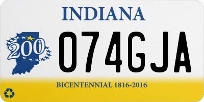 IN license plate 074GJA