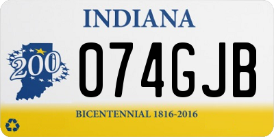 IN license plate 074GJB