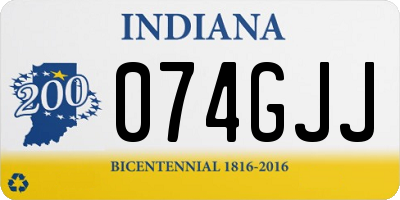 IN license plate 074GJJ