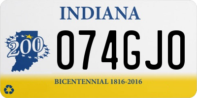 IN license plate 074GJO
