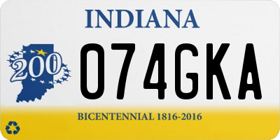 IN license plate 074GKA