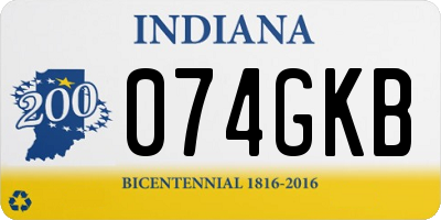 IN license plate 074GKB