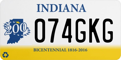 IN license plate 074GKG