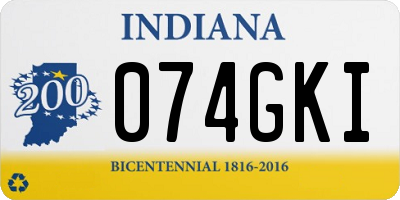 IN license plate 074GKI