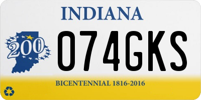 IN license plate 074GKS