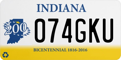 IN license plate 074GKU