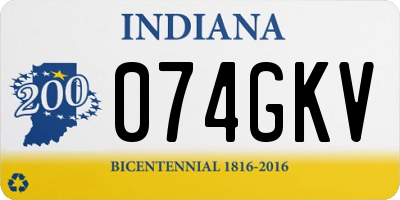 IN license plate 074GKV