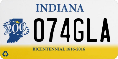 IN license plate 074GLA