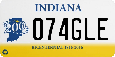 IN license plate 074GLE