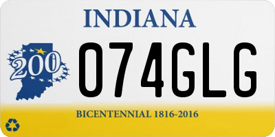 IN license plate 074GLG