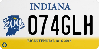 IN license plate 074GLH