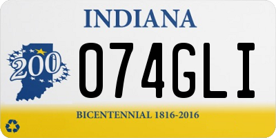 IN license plate 074GLI