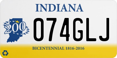 IN license plate 074GLJ