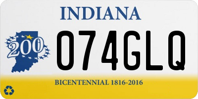 IN license plate 074GLQ