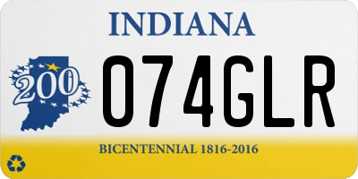 IN license plate 074GLR