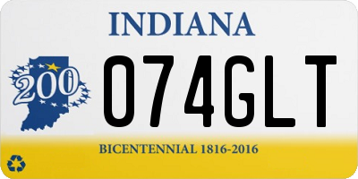 IN license plate 074GLT