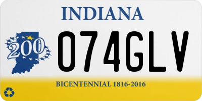 IN license plate 074GLV