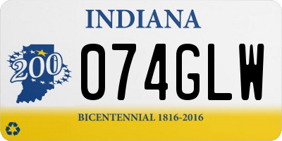 IN license plate 074GLW