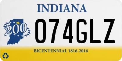 IN license plate 074GLZ